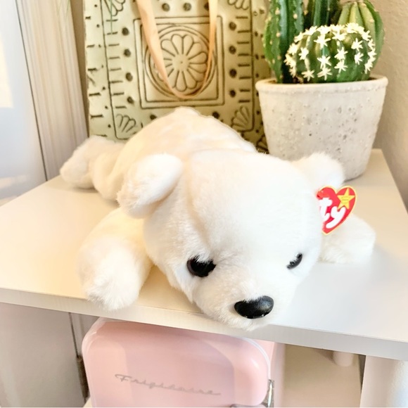 Jumbo Chilly the Polar Bear TY Beanie Baby - Picture 1 of 10